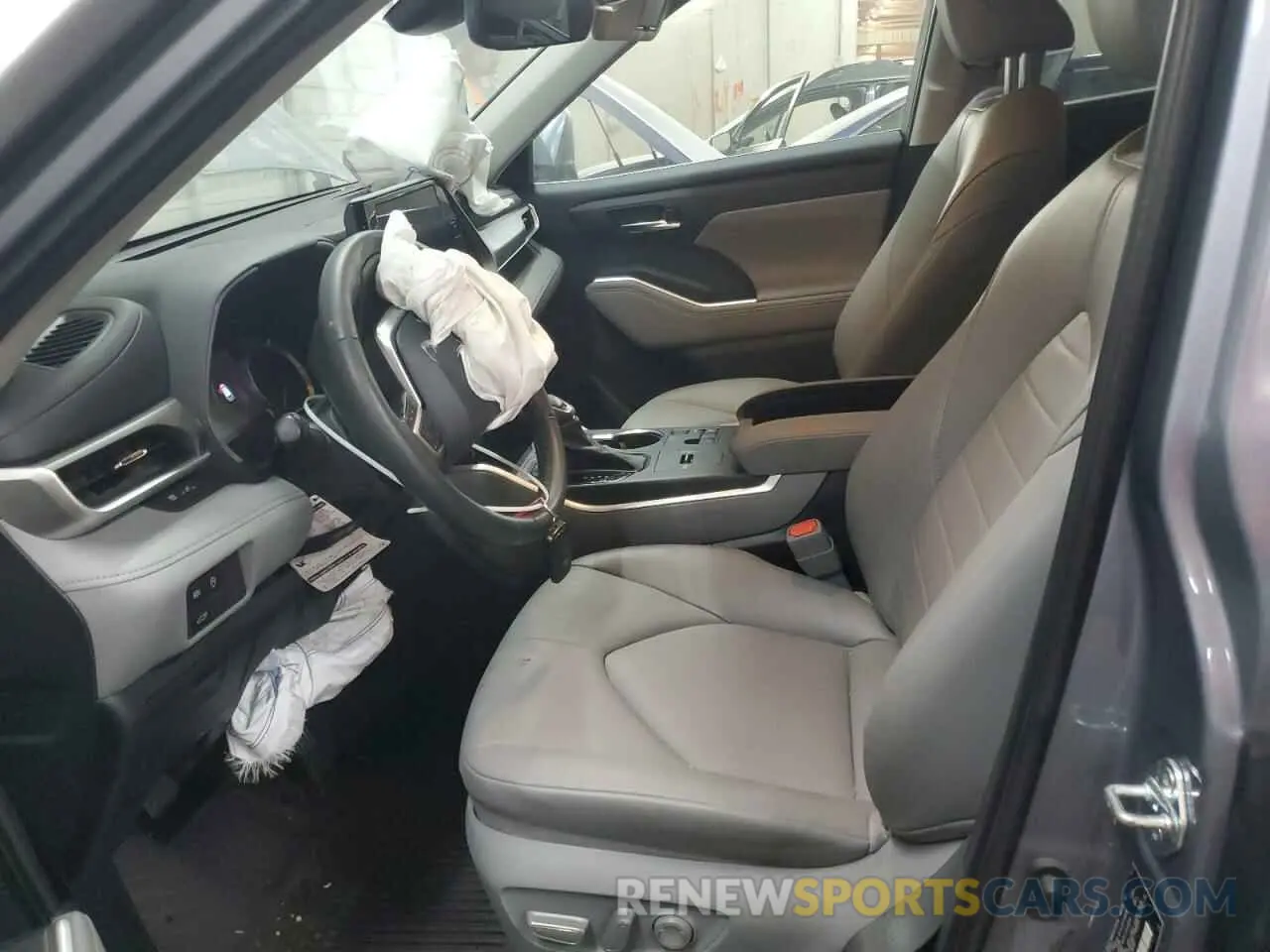 7 fotografías del automóvil dañado 5TDKDRAH6PS001750 TOYOTA HIGHLANDER 2023