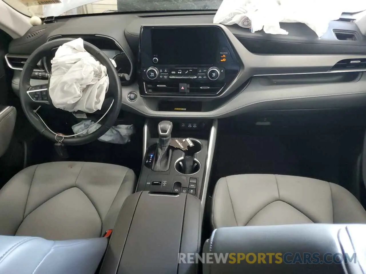 8 fotografías del automóvil dañado 5TDKDRAH6PS001750 TOYOTA HIGHLANDER 2023