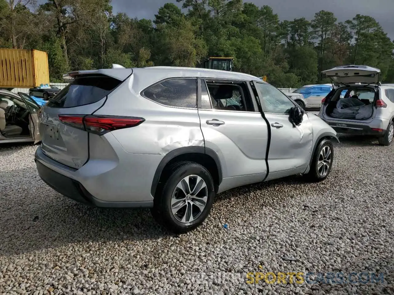 3 fotografías del automóvil dañado 5TDKDRAH6PS005040 TOYOTA HIGHLANDER 2023