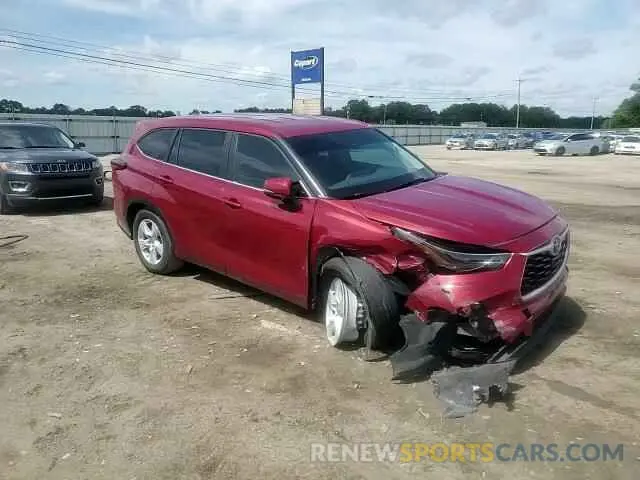 14 fotografías del automóvil dañado 5TDKDRAH6PS025000 TOYOTA HIGHLANDER 2023