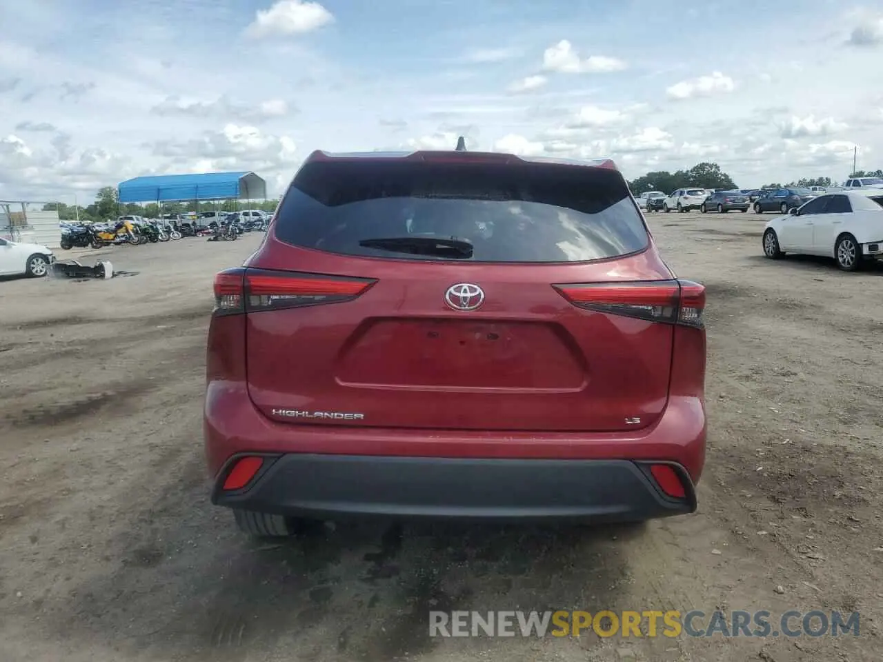 6 fotografías del automóvil dañado 5TDKDRAH6PS025000 TOYOTA HIGHLANDER 2023