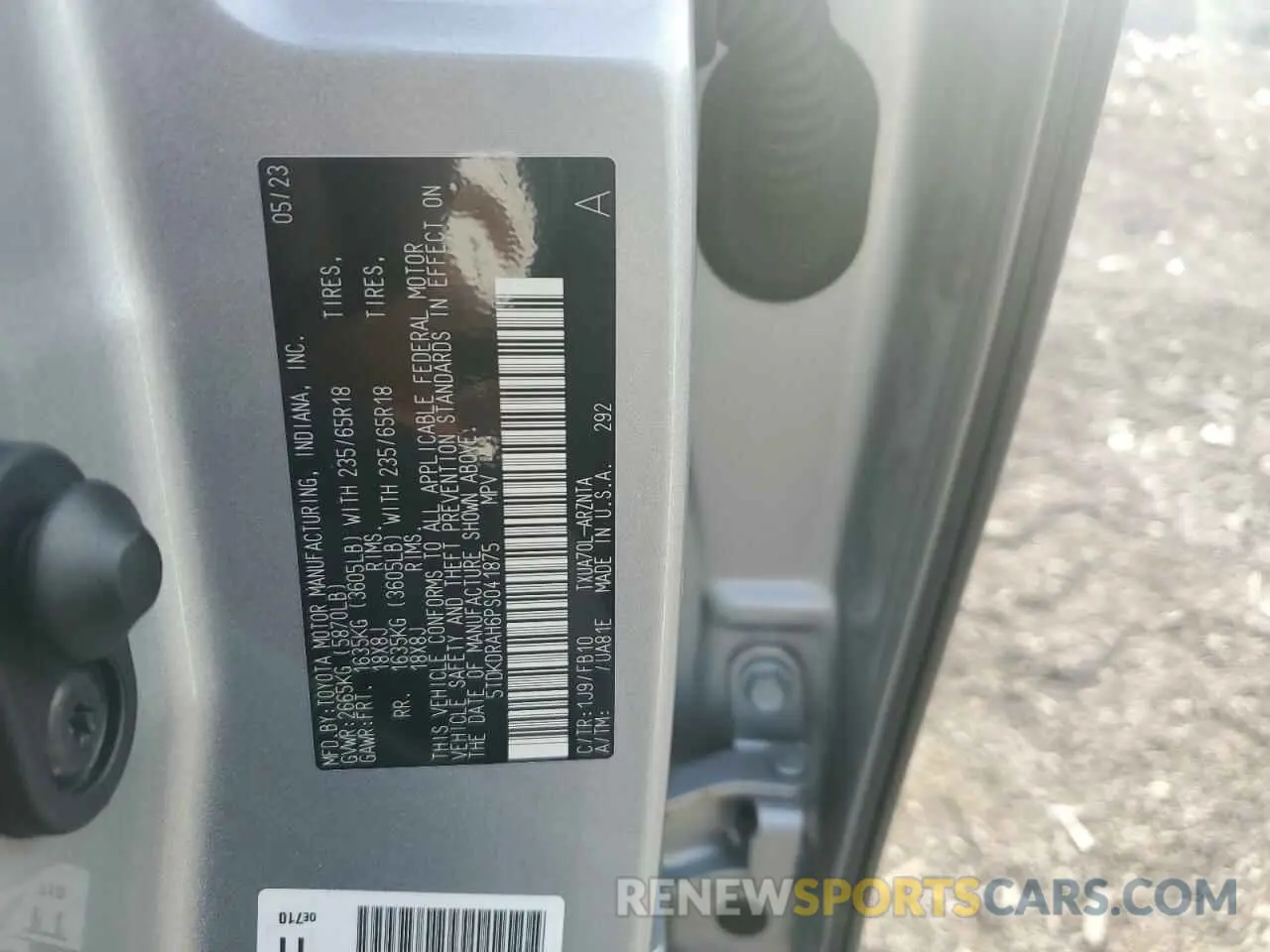 13 fotografías del automóvil dañado 5TDKDRAH6PS041875 TOYOTA HIGHLANDER 2023
