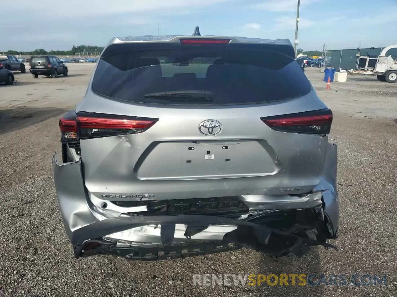 6 fotografías del automóvil dañado 5TDKDRAH6PS041875 TOYOTA HIGHLANDER 2023