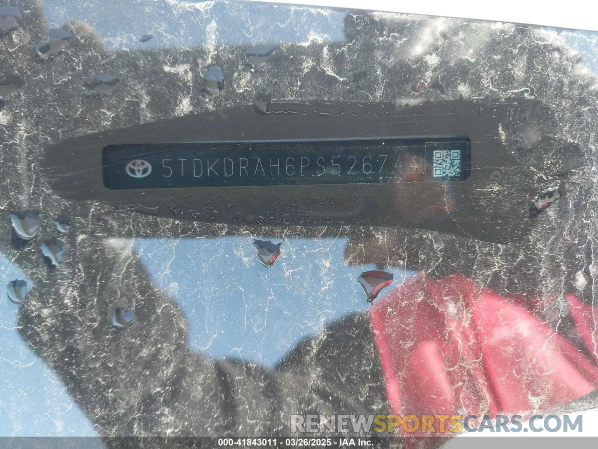 9 fotografías del automóvil dañado 5TDKDRAH6PS526744 TOYOTA HIGHLANDER 2023