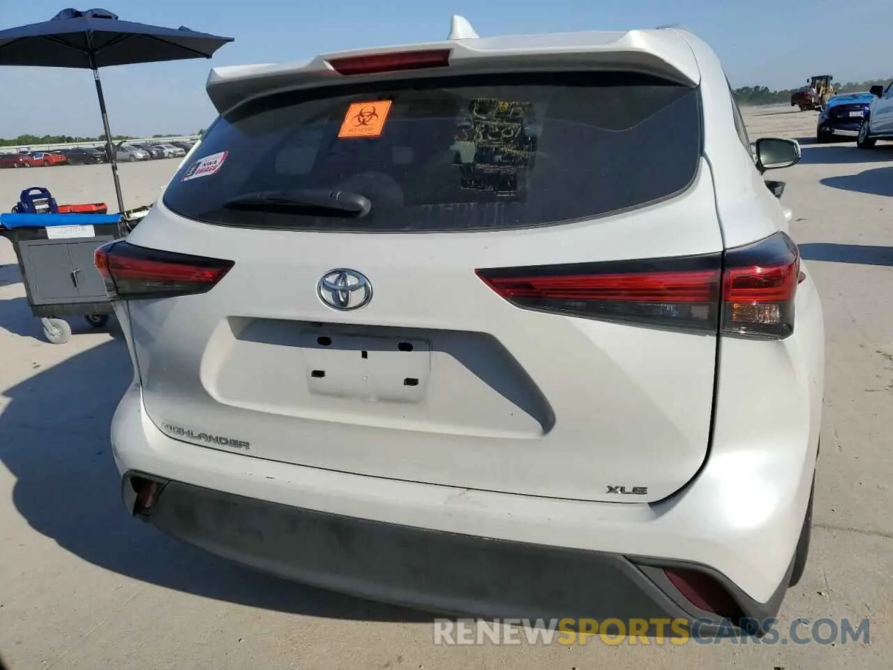 6 fotografías del automóvil dañado 5TDKDRAH7PS039200 TOYOTA HIGHLANDER 2023