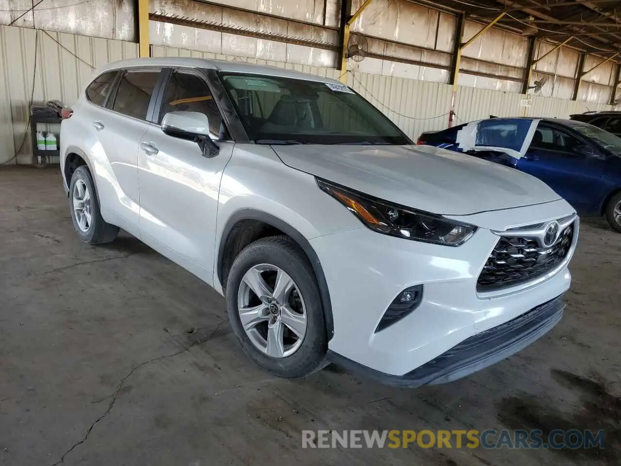 4 fotografías del automóvil dañado 5TDKDRAH7PS040945 TOYOTA HIGHLANDER 2023