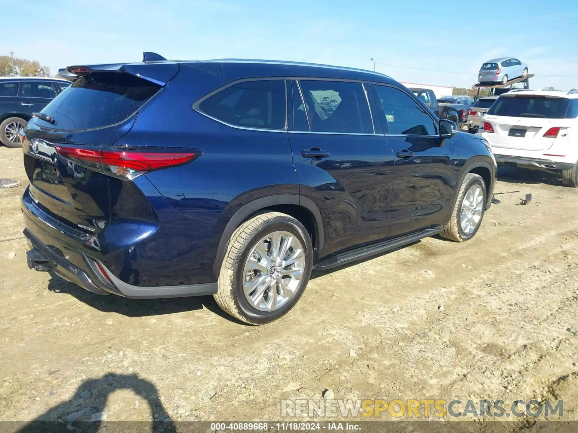 4 fotografías del automóvil dañado 5TDKDRAH7PS043196 TOYOTA HIGHLANDER 2023