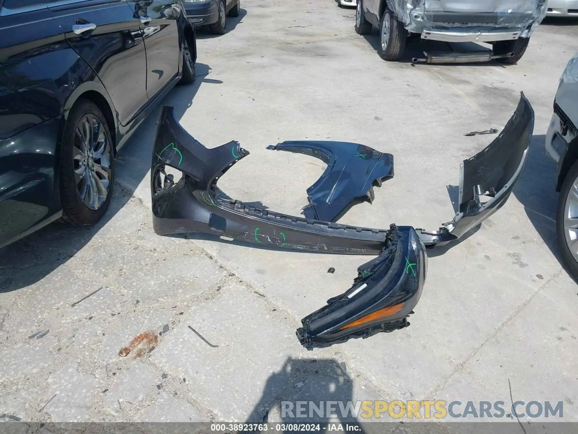 12 fotografías del automóvil dañado 5TDKDRAH7PS046647 TOYOTA HIGHLANDER 2023