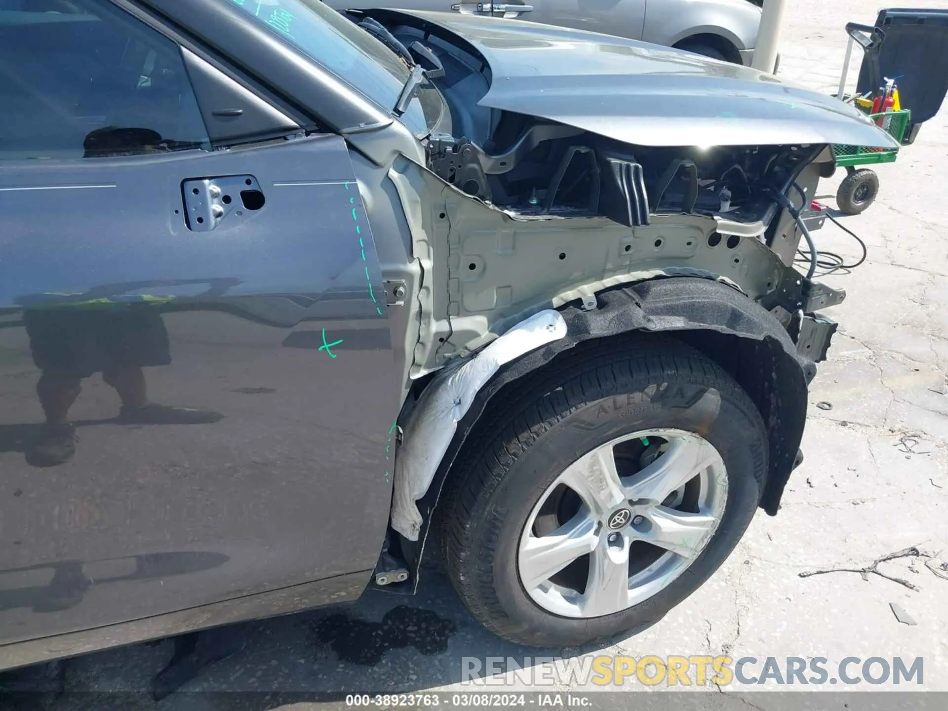 20 fotografías del automóvil dañado 5TDKDRAH7PS046647 TOYOTA HIGHLANDER 2023