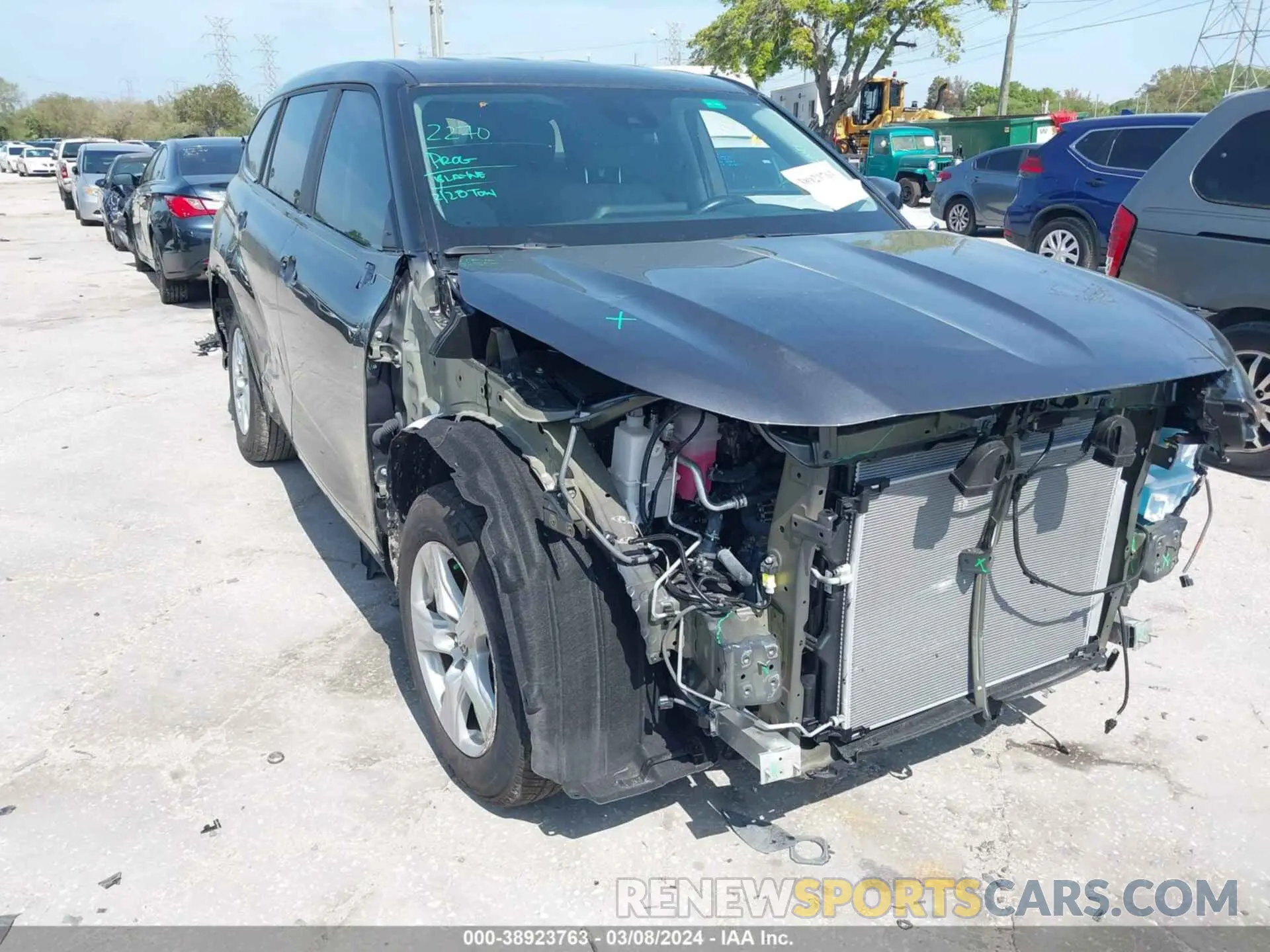 6 fotografías del automóvil dañado 5TDKDRAH7PS046647 TOYOTA HIGHLANDER 2023