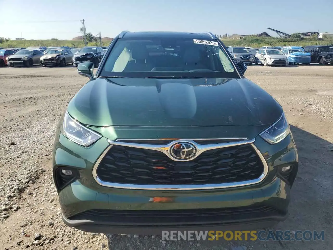 5 fotografías del automóvil dañado 5TDKDRAH7PS505658 TOYOTA HIGHLANDER 2023