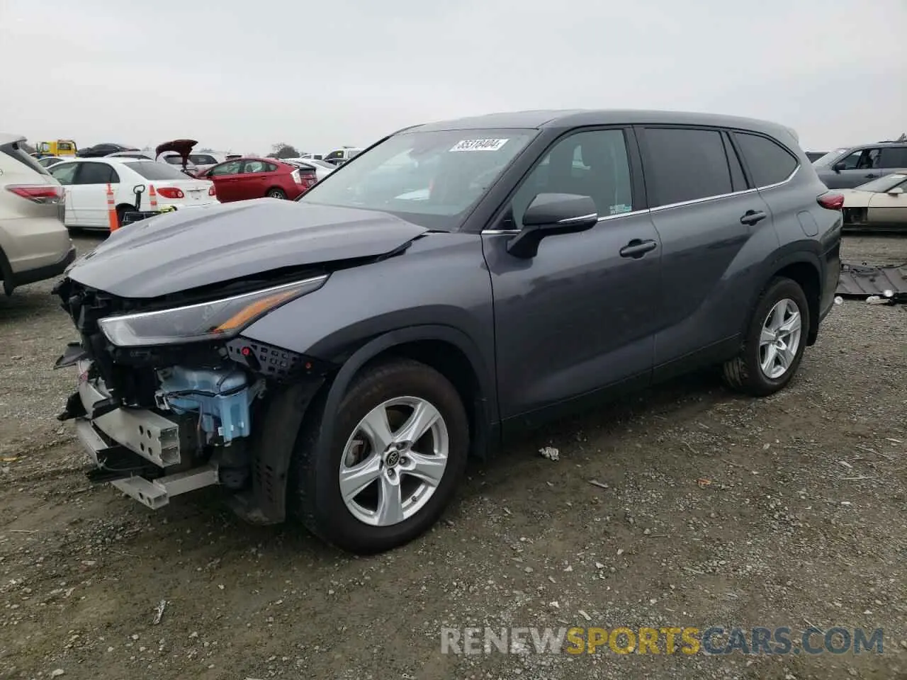 1 fotografías del automóvil dañado 5TDKDRAH7PS510326 TOYOTA HIGHLANDER 2023