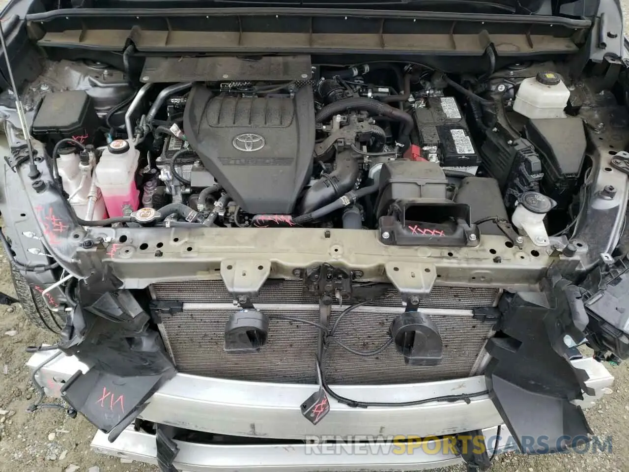 12 fotografías del automóvil dañado 5TDKDRAH7PS510326 TOYOTA HIGHLANDER 2023