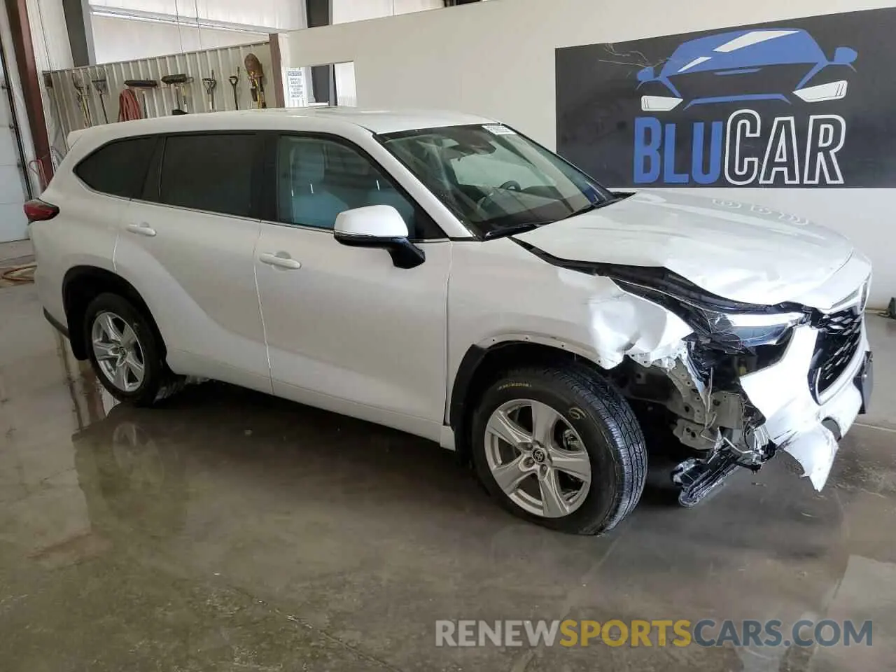 4 fotografías del automóvil dañado 5TDKDRAH7PS520774 TOYOTA HIGHLANDER 2023
