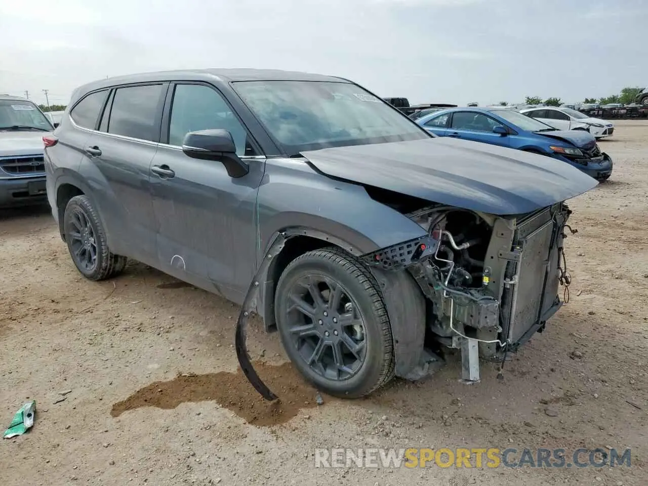 4 fotografías del automóvil dañado 5TDKDRAH7PS524887 TOYOTA HIGHLANDER 2023