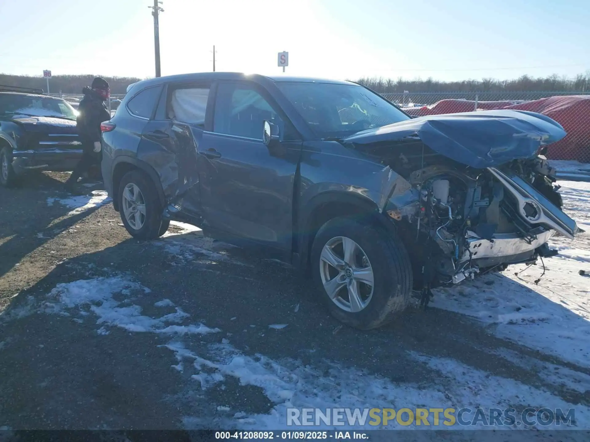 1 fotografías del automóvil dañado 5TDKDRAH7PS526400 TOYOTA HIGHLANDER 2023