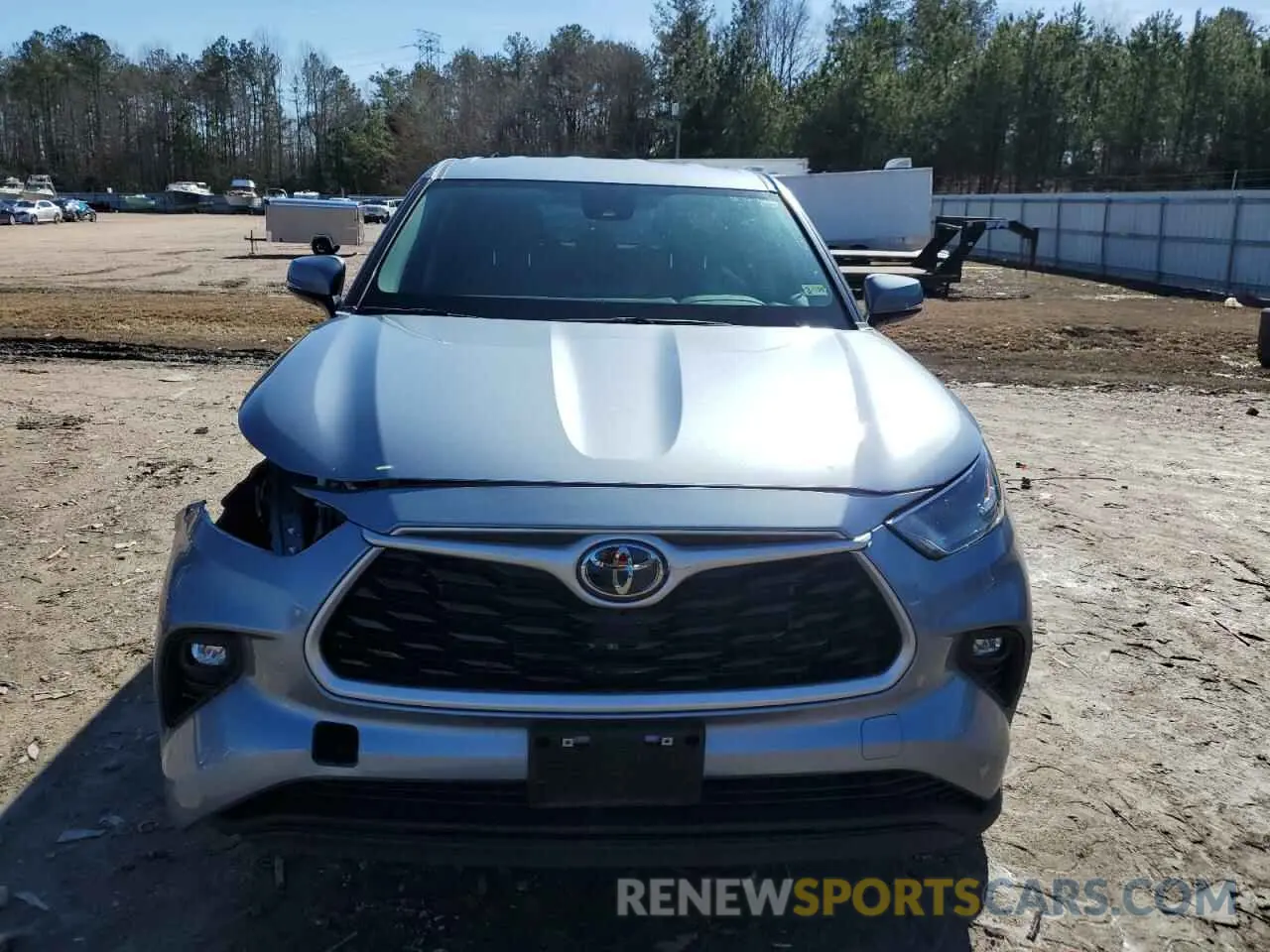 5 fotografías del automóvil dañado 5TDKDRAH8PS008022 TOYOTA HIGHLANDER 2023
