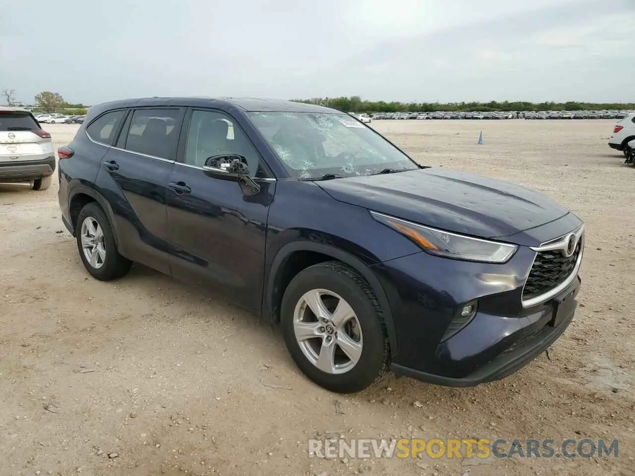 4 fotografías del automóvil dañado 5TDKDRAH8PS015259 TOYOTA HIGHLANDER 2023