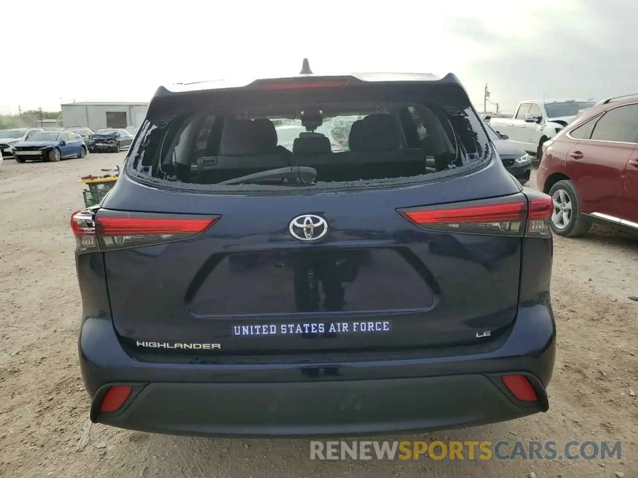 6 fotografías del automóvil dañado 5TDKDRAH8PS015259 TOYOTA HIGHLANDER 2023