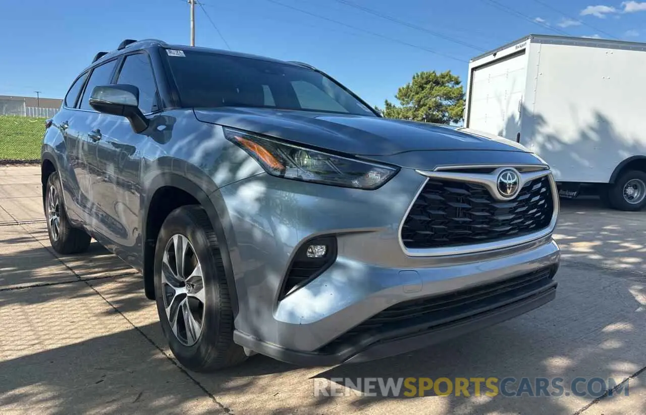 1 fotografías del automóvil dañado 5TDKDRAH8PS024592 TOYOTA HIGHLANDER 2023
