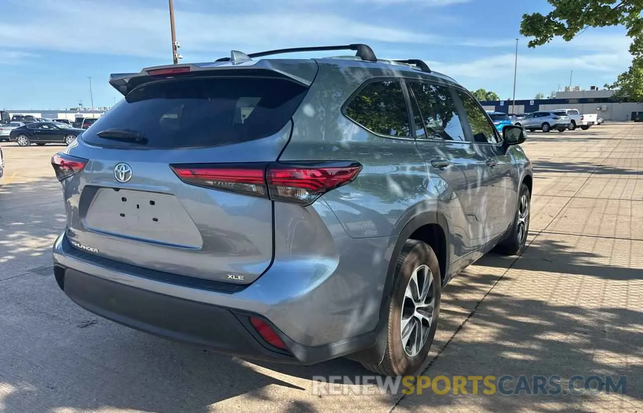 4 fotografías del automóvil dañado 5TDKDRAH8PS024592 TOYOTA HIGHLANDER 2023