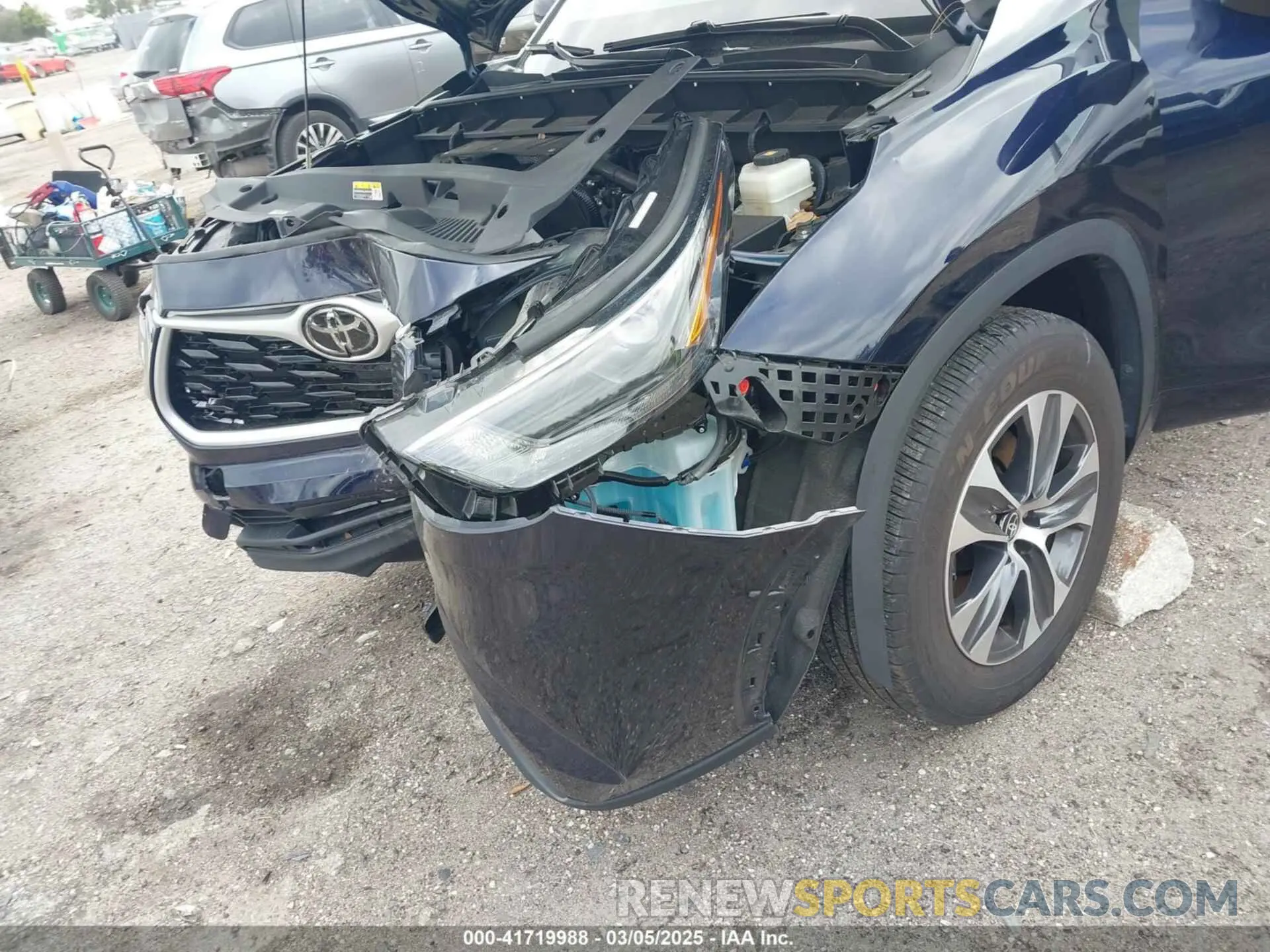 6 fotografías del automóvil dañado 5TDKDRAH8PS045667 TOYOTA HIGHLANDER 2023