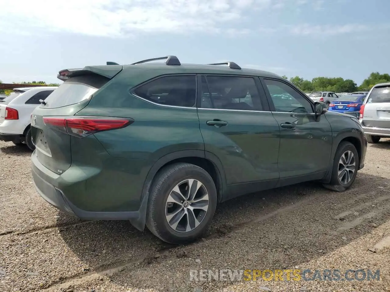 3 fotografías del automóvil dañado 5TDKDRAH8PS501568 TOYOTA HIGHLANDER 2023