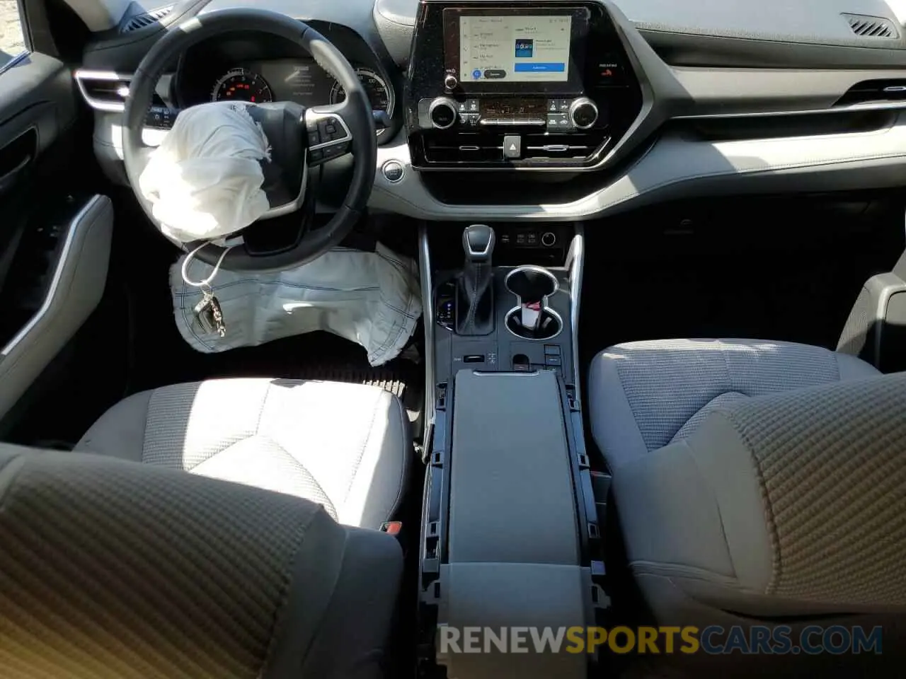 8 fotografías del automóvil dañado 5TDKDRAH8PS503756 TOYOTA HIGHLANDER 2023