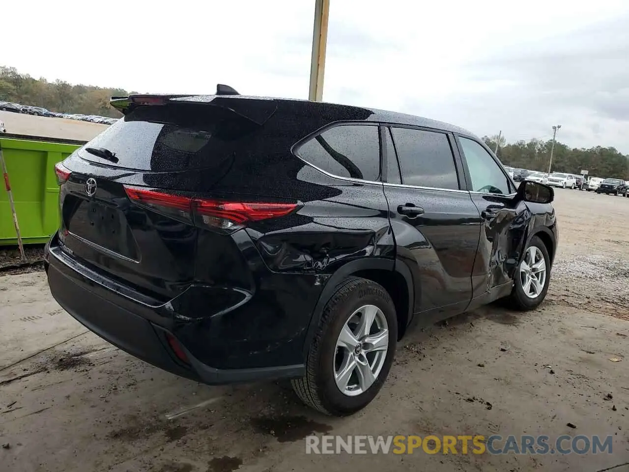 3 fotografías del automóvil dañado 5TDKDRAH8PS527250 TOYOTA HIGHLANDER 2023