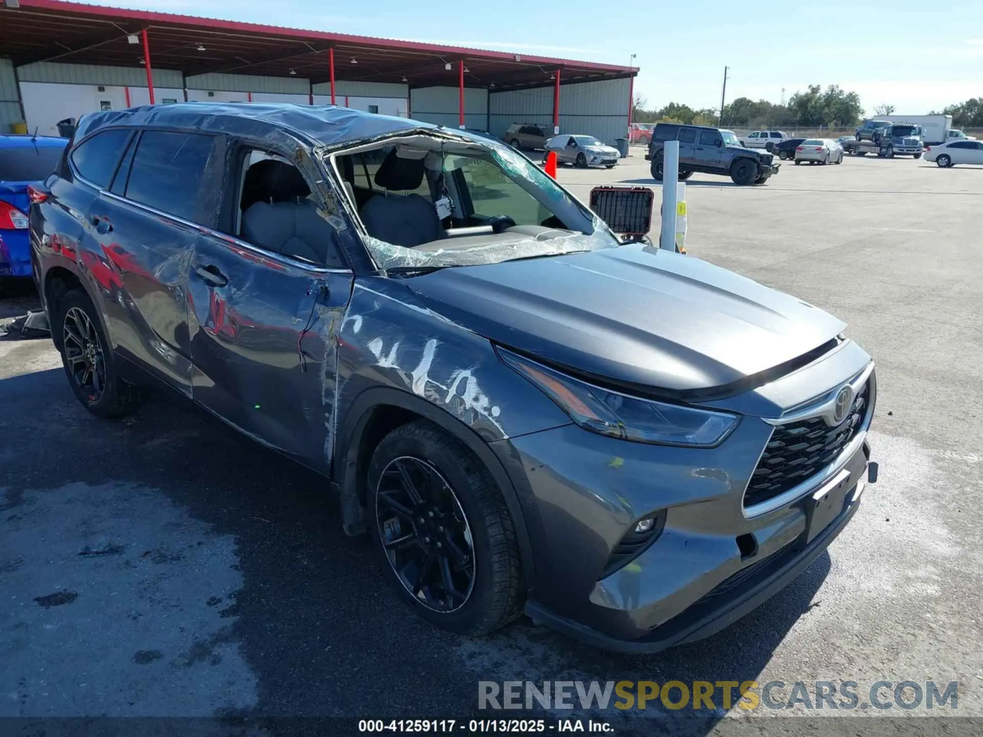 1 fotografías del automóvil dañado 5TDKDRAH8PS527314 TOYOTA HIGHLANDER 2023