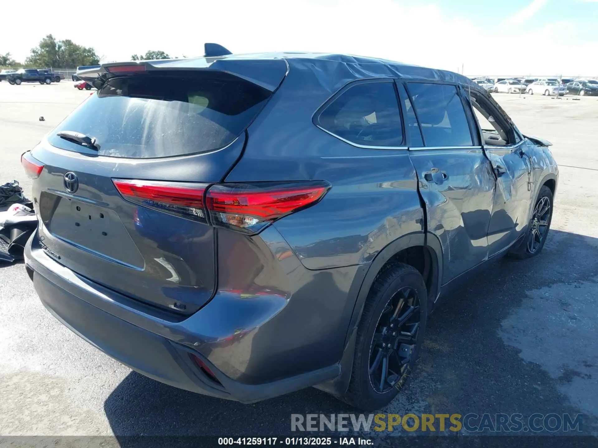 4 fotografías del automóvil dañado 5TDKDRAH8PS527314 TOYOTA HIGHLANDER 2023