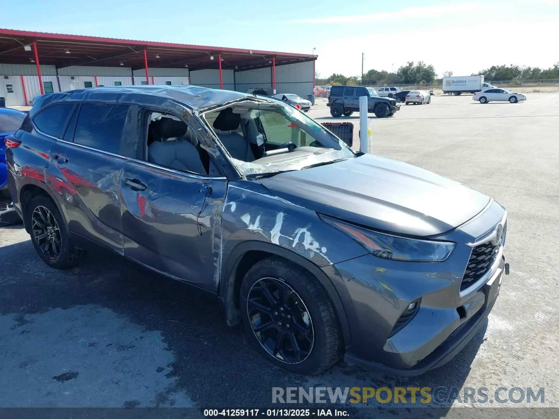6 fotografías del automóvil dañado 5TDKDRAH8PS527314 TOYOTA HIGHLANDER 2023