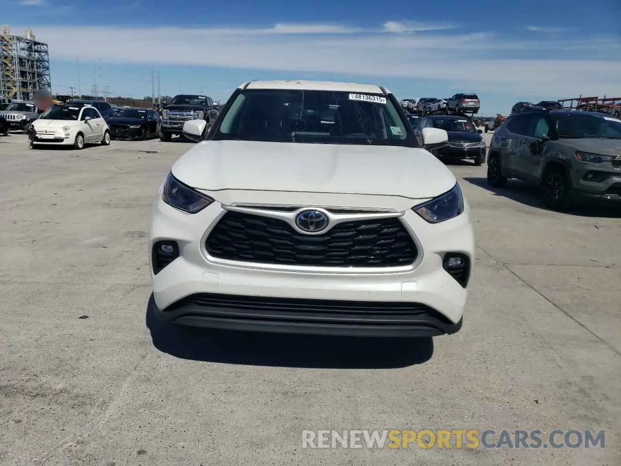 5 fotografías del automóvil dañado 5TDKDRAH9PS042678 TOYOTA HIGHLANDER 2023