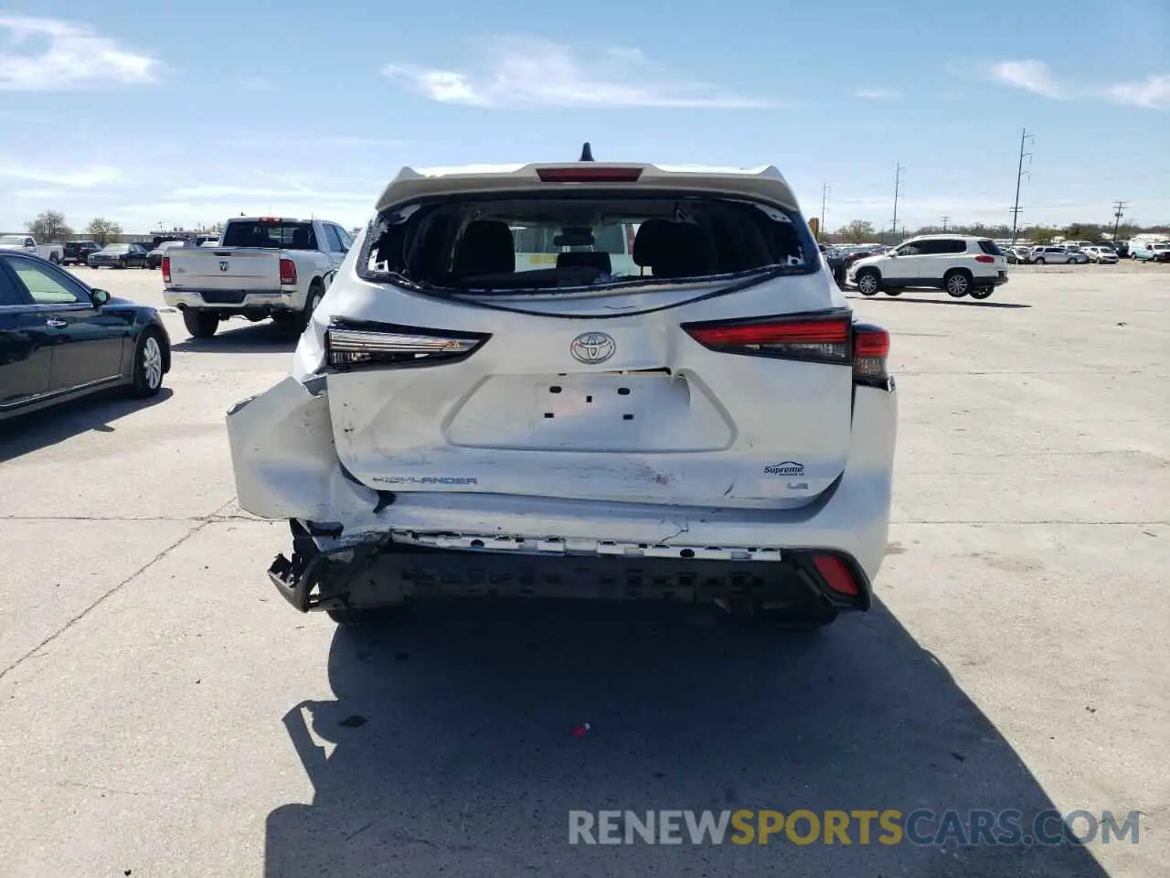 6 fotografías del automóvil dañado 5TDKDRAH9PS042678 TOYOTA HIGHLANDER 2023