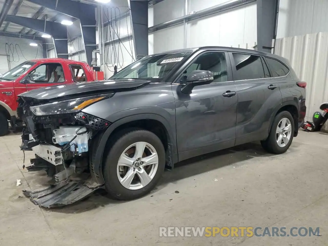 1 fotografías del automóvil dañado 5TDKDRAH9PS502924 TOYOTA HIGHLANDER 2023