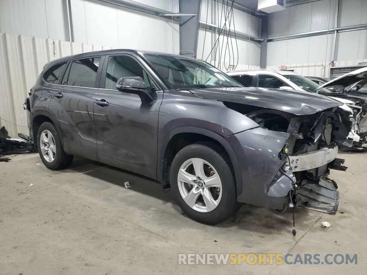 4 fotografías del automóvil dañado 5TDKDRAH9PS502924 TOYOTA HIGHLANDER 2023