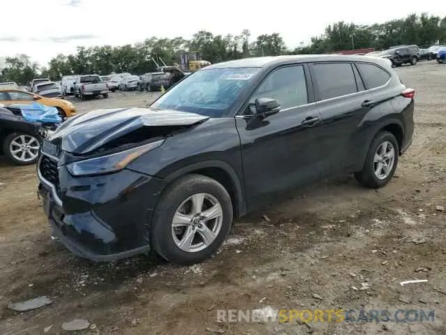 1 fotografías del automóvil dañado 5TDKDRAH9PS523109 TOYOTA HIGHLANDER 2023
