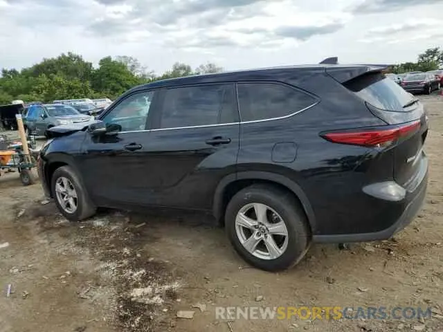 2 fotografías del automóvil dañado 5TDKDRAH9PS523109 TOYOTA HIGHLANDER 2023