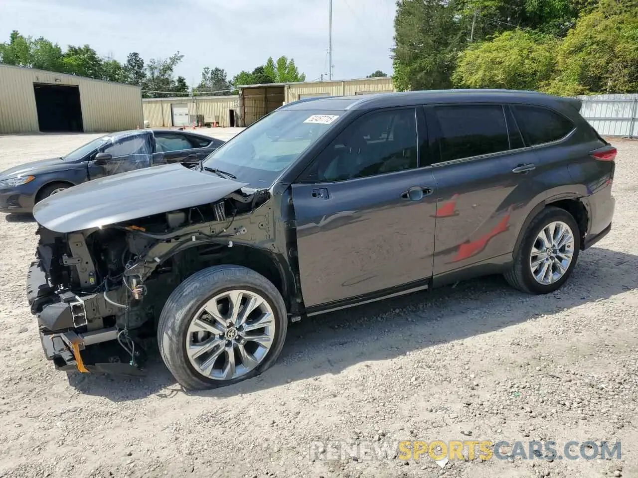 1 fotografías del automóvil dañado 5TDKDRAHXPS006529 TOYOTA HIGHLANDER 2023