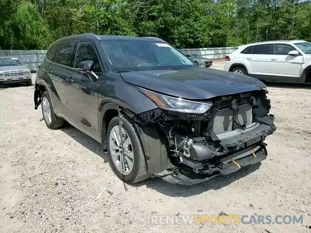 14 fotografías del automóvil dañado 5TDKDRAHXPS006529 TOYOTA HIGHLANDER 2023