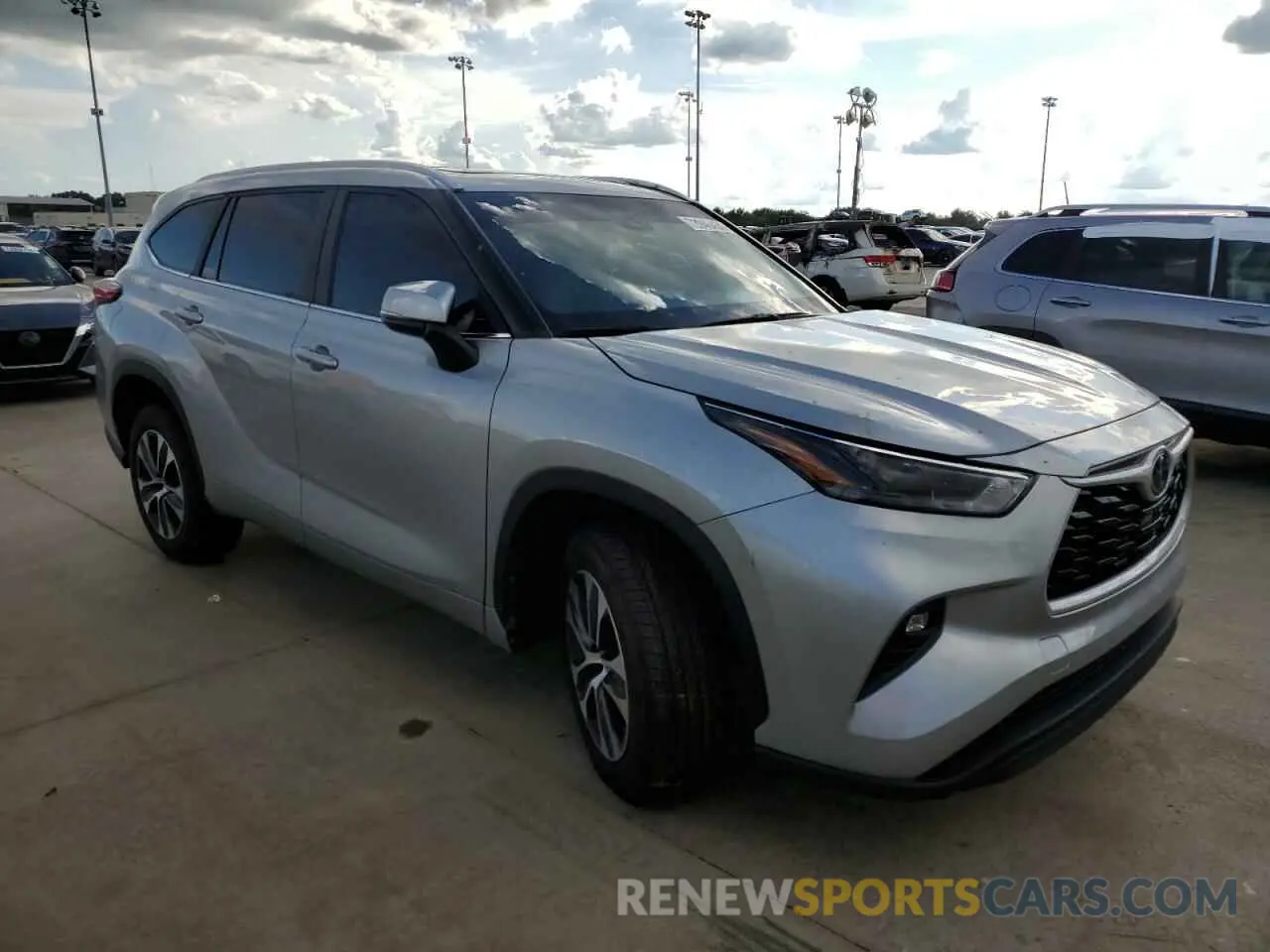 4 fotografías del automóvil dañado 5TDKDRAHXPS006756 TOYOTA HIGHLANDER 2023