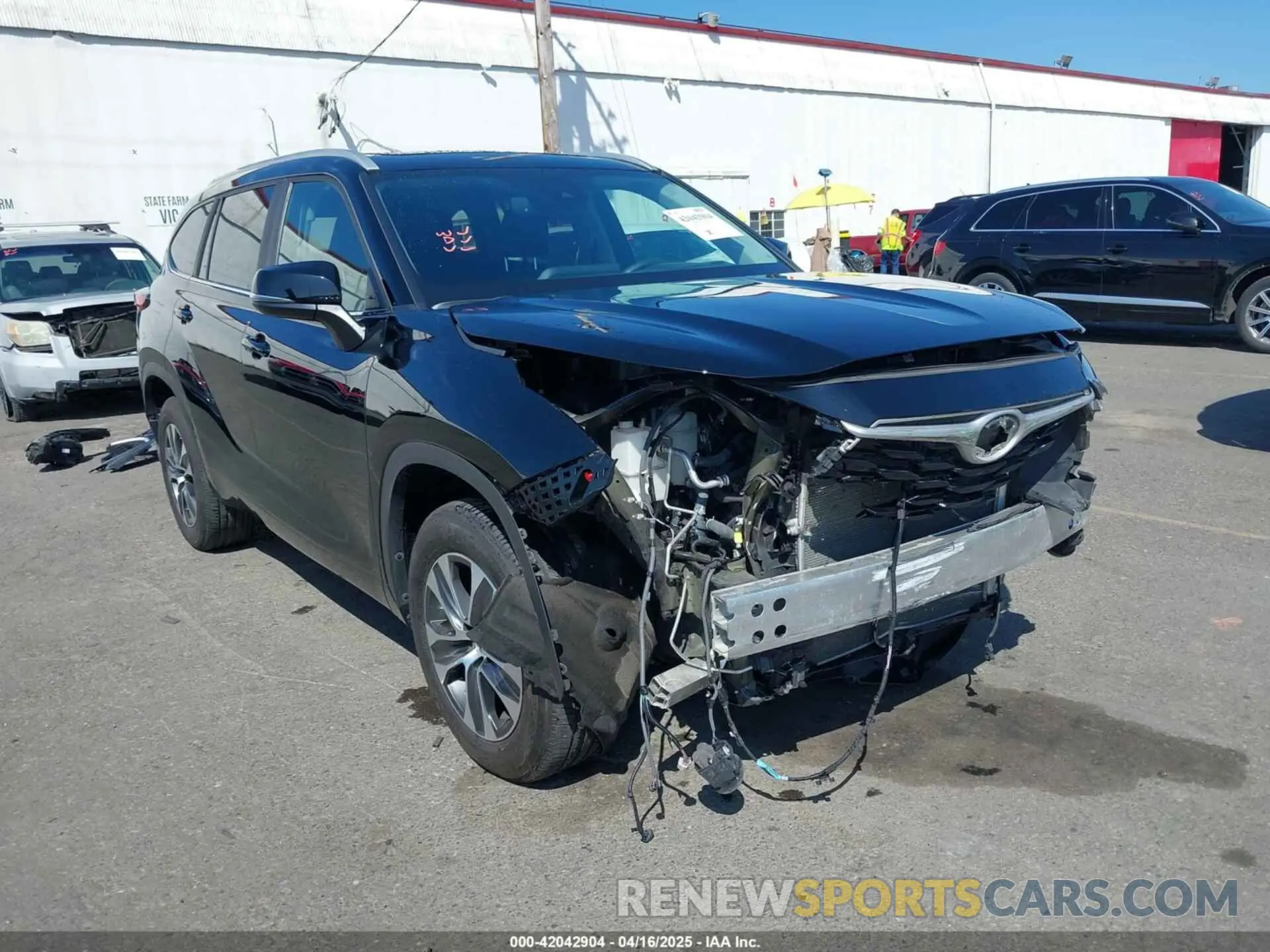 1 fotografías del automóvil dañado 5TDKDRAHXPS010127 TOYOTA HIGHLANDER 2023