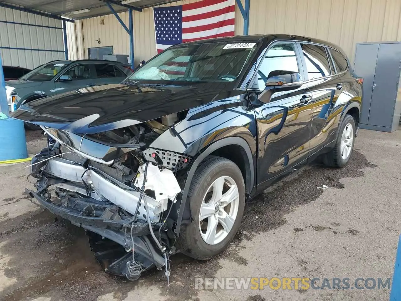 1 fotografías del automóvil dañado 5TDKDRAHXPS039806 TOYOTA HIGHLANDER 2023