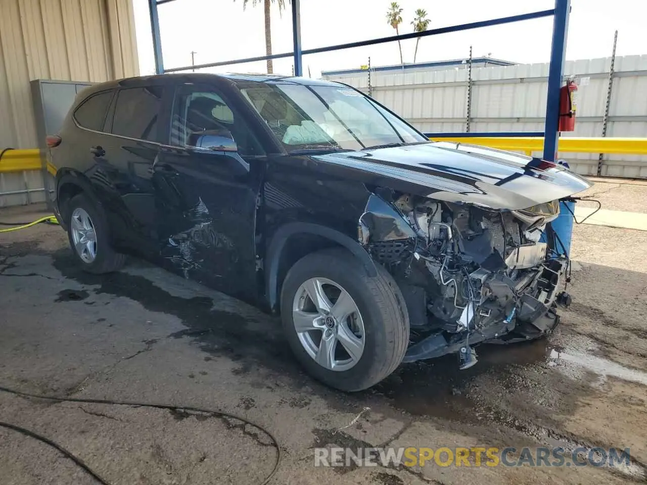 4 fotografías del automóvil dañado 5TDKDRAHXPS039806 TOYOTA HIGHLANDER 2023