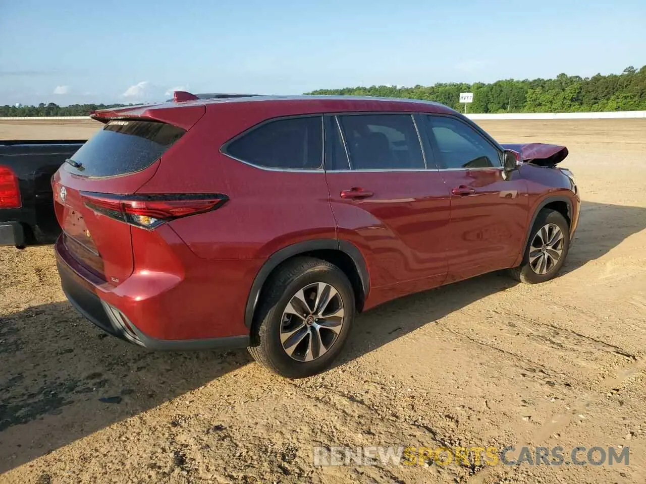 3 fotografías del automóvil dañado 5TDKDRAHXPS043533 TOYOTA HIGHLANDER 2023