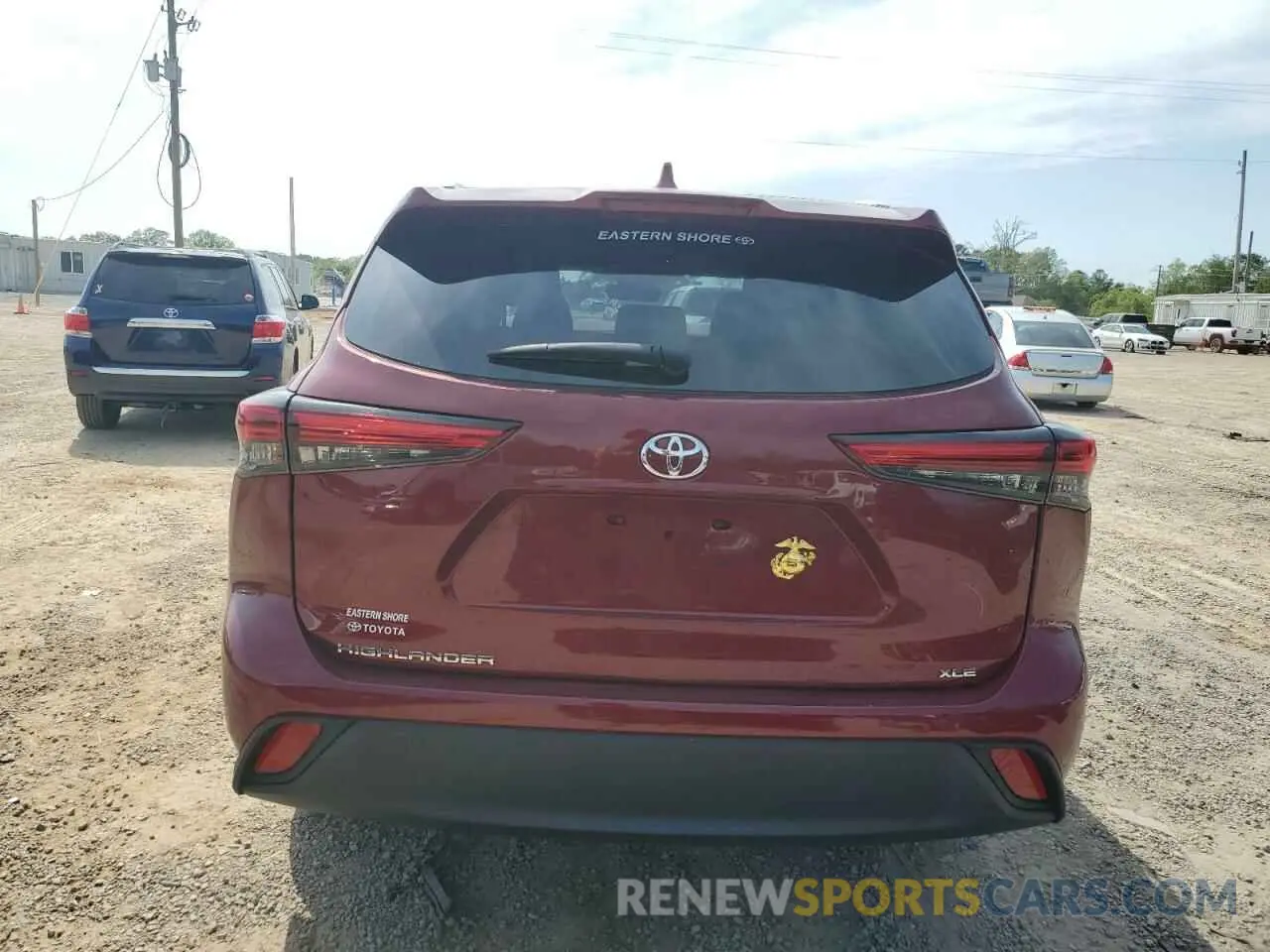 6 fotografías del automóvil dañado 5TDKDRAHXPS043533 TOYOTA HIGHLANDER 2023