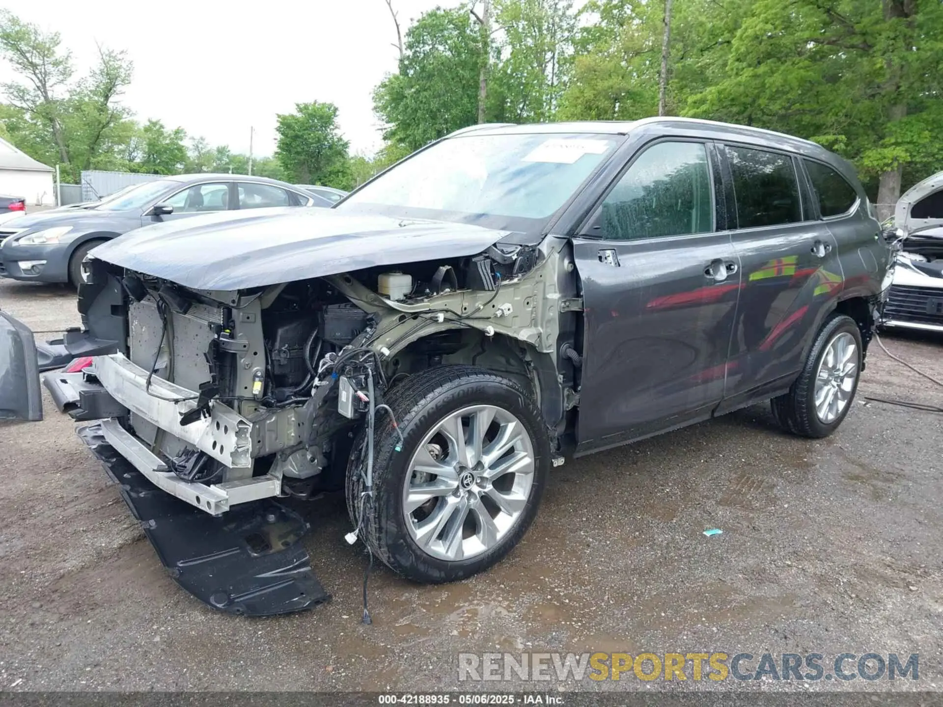 2 fotografías del automóvil dañado 5TDKDRBH0PS006456 TOYOTA HIGHLANDER 2023