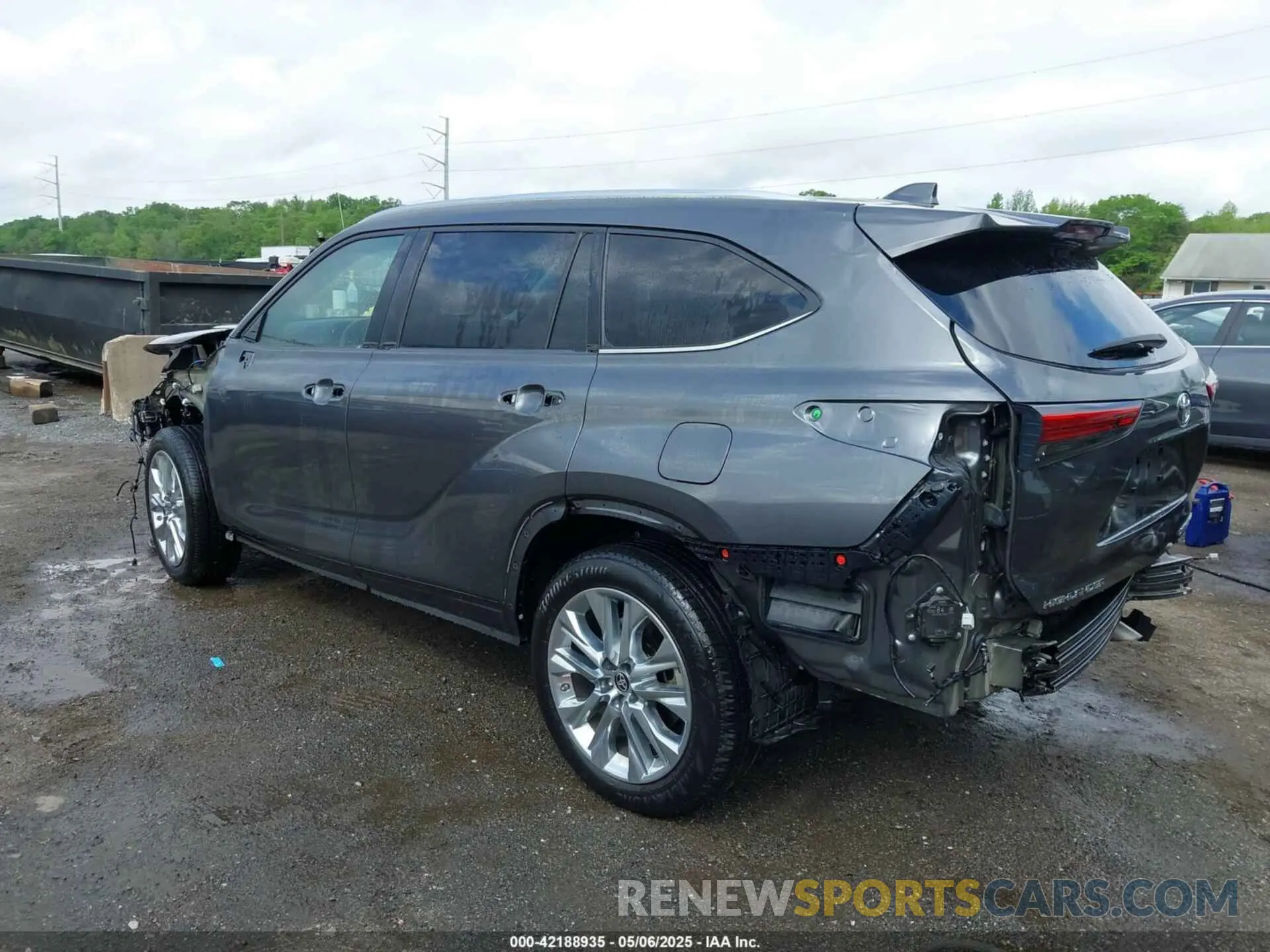 3 fotografías del automóvil dañado 5TDKDRBH0PS006456 TOYOTA HIGHLANDER 2023