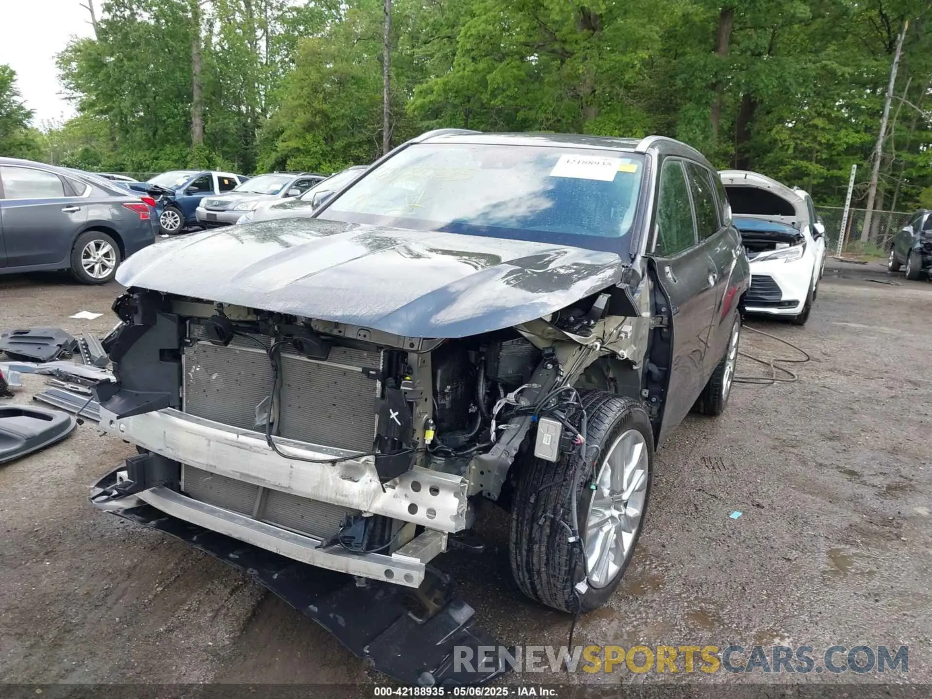 6 fotografías del automóvil dañado 5TDKDRBH0PS006456 TOYOTA HIGHLANDER 2023