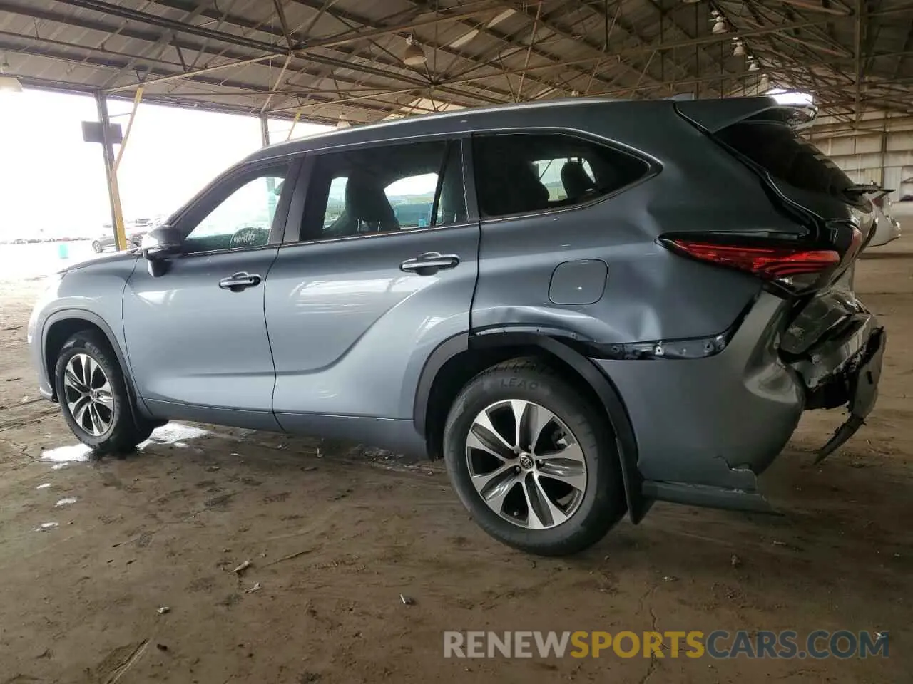 2 fotografías del automóvil dañado 5TDKDRBH0PS502678 TOYOTA HIGHLANDER 2023